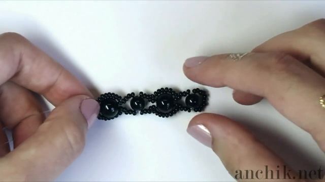 Винтажный браслет из бисера и бусин ☃️ смотреть онлайн