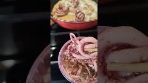 Кето пицца с щупальцами кальмара #машатафье