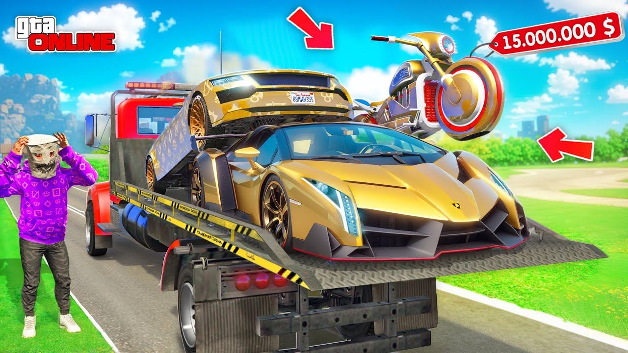 УГНАЛ САМЫЕ ДОРОГИЕ ТАЧКИ ЗА 8 МИНУТ В GTA 5! БИТВА ЭВАКУАТОРОВ В ГТА 5 ОНЛАЙН | НАШЕЛ 3 ТАЧКИ смотреть онлайн