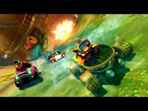 CRASH TEAM RACING [PS4] Gameplay (Race Track: Sewer Speedway)