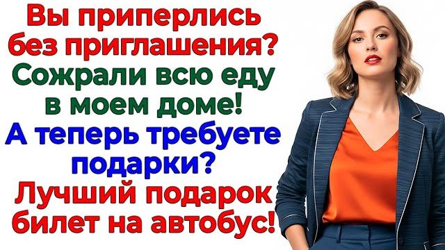 Родня приперлась за подарками! Вылетела с пустыми руками! | Истории Из Жизни | Реальная История смотреть онлайн