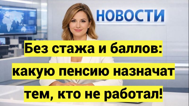 Без стажа и баллов: какую пенсию назначат тем, кто не работал смотреть онлайн