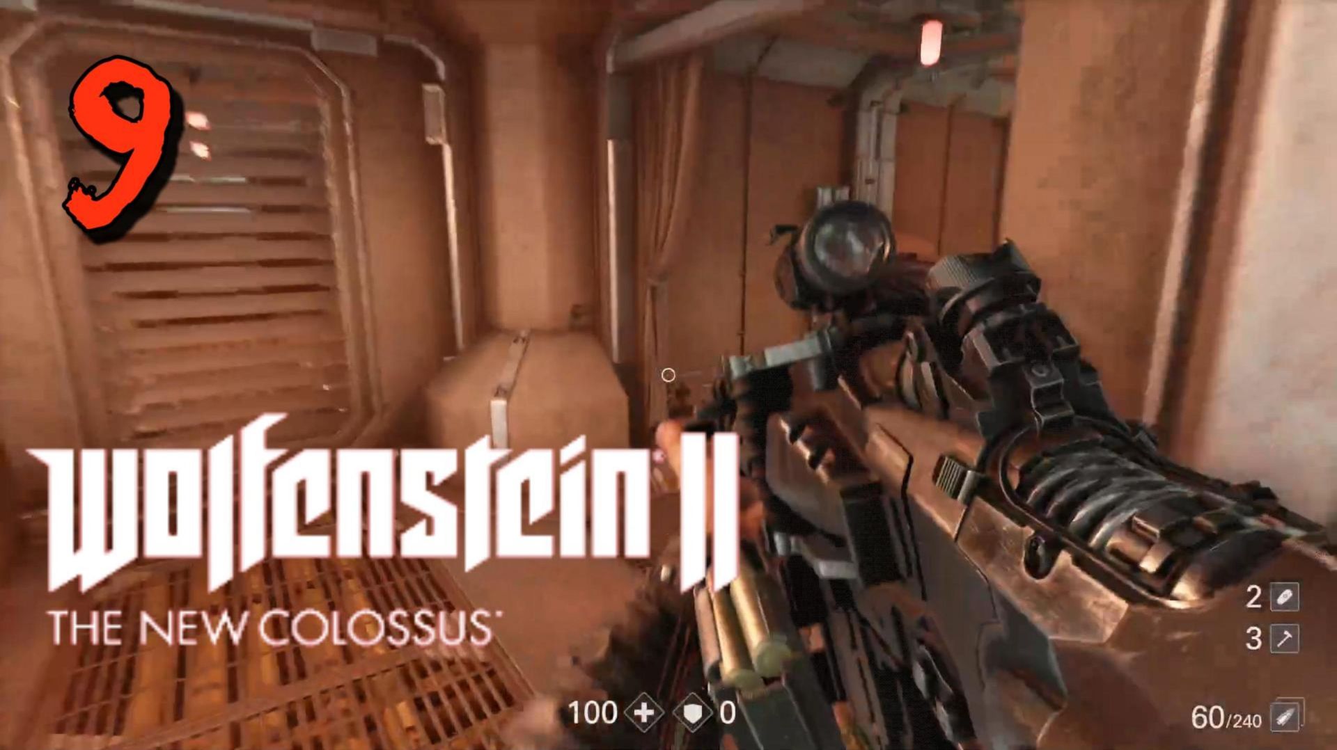 WOLFENSTEIN 2 New Colossus Прохождение #9 смотреть онлайн