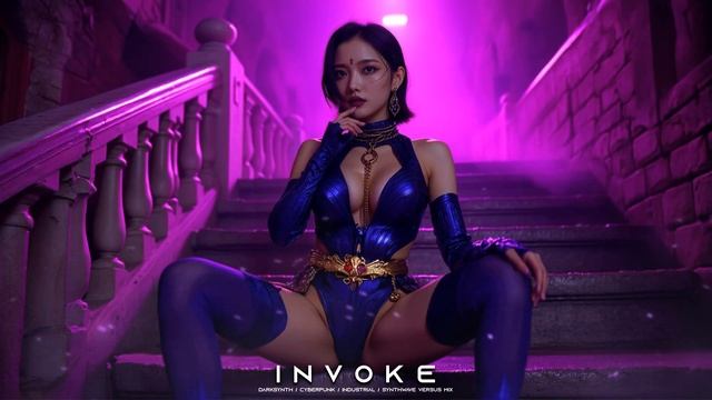INVOKE - Darksynth Synthwave Cyberpunk Industrial Bass Music Mix смотреть онлайн
