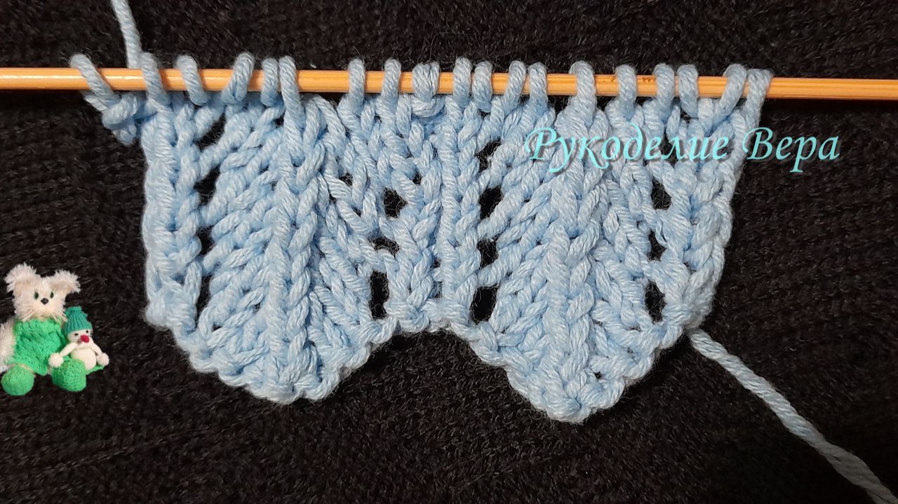 Как провязать 3 петли вместе с центральной лицевой. МК обучающее видео смотреть онлайн