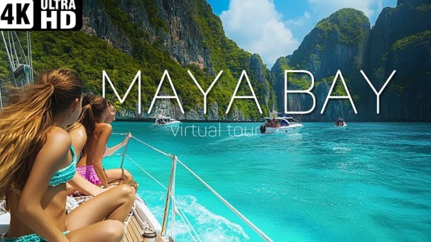 Maya Bay пляж от которого перехватывает дыхание. Тайланд. смотреть онлайн