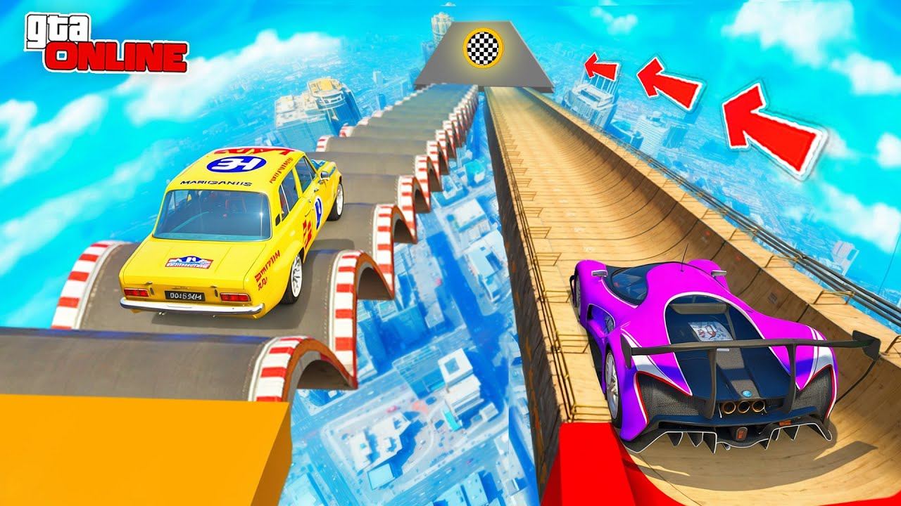 КАКОЙ СПУСК КРУЧЕ? 2 СПУСКА НА ОДНОЙ КАРТЕ! СПУСК БЕЗ ТОРМОЗОВ | ГТА 5 ОНЛАЙН смотреть онлайн