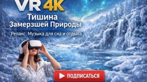 VR 4K Тишина Замерзшей Природы։ Релакс. Музыка для сна и отдыха