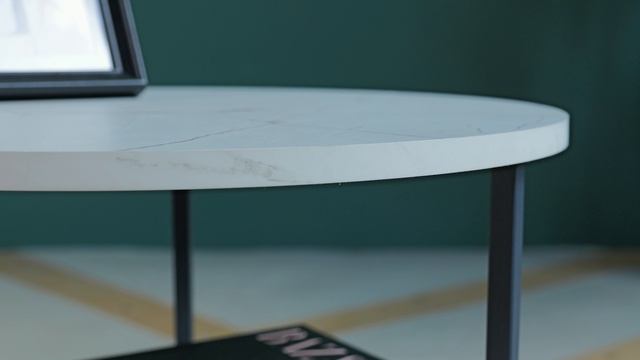 Журнальный стол Veneda _Rondo_ D500 (чёрный, оникс+оникс) смотреть онлайн