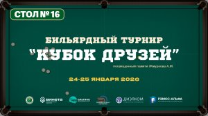 |СТОЛ 16|Турнир Кубок Друзей 2026. Посвященный памяти Жмуркова А.М. Санкт-Петербург.