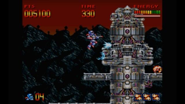 Super Nintendo (Snes) 16-bit Super Turrican Stage 1-1 Прохождение смотреть онлайн