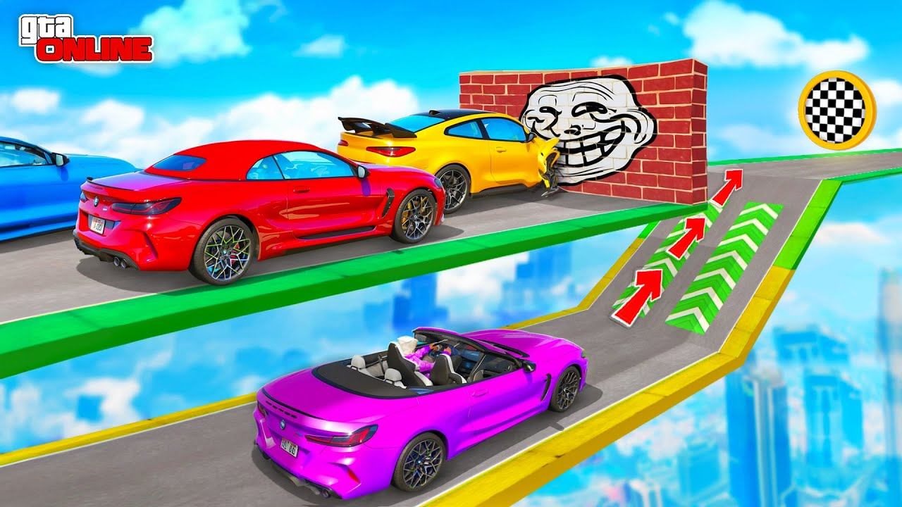 ЗАПУСТИЛИ ТРОЛЛИНГ СКИЛЛ-ТЕСТ! НАЙДИ ПРАВИЛЬНЫЙ ПУТЬ | ПАРКУР В ГТА 5 ОНЛАЙН смотреть онлайн