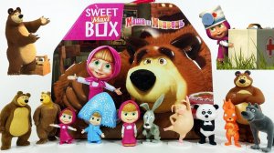 Маша и Медведь ГИГАНТСКИЙ Свит Бокс - Игрушки сюрпризы из мультфильм Маша и Медведь Sweet Box Maxi
