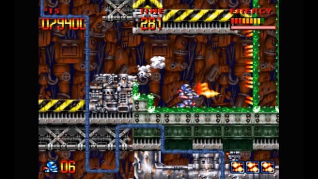 Super Nintendo (Snes) 16-bit Super Turrican Stage 2-2 Прохождение смотреть онлайн