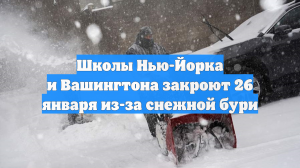 Мэр Нью-Йорка приостановил паромы из-за снежной бури