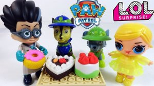 ЛОЛ Кукла и Щенячий Патруль - Тортик и конфеты для куклы ЛОЛ от Щенячего Патруля