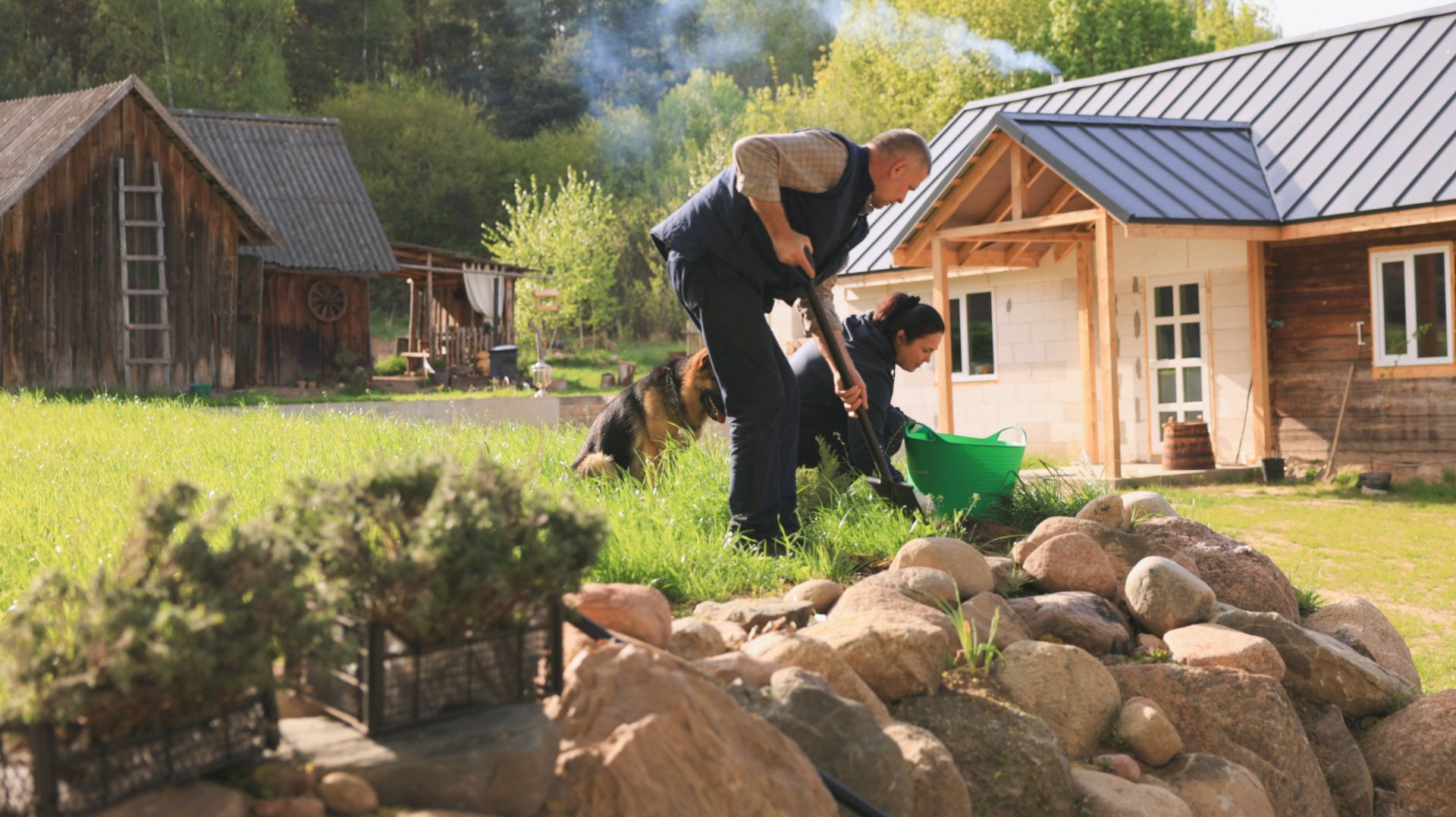 Деревенская Жизнь в Белорусской деревне. Радости деревенской жизни. Посадка лаванды смотреть онлайн