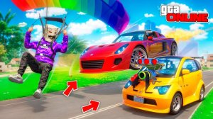 УГНАЛИ 4 ТАЧКИ НА ПАРАШЮТЕ НА 4 ИСПЫТАНИЯ | БИТВА ПАРАШЮТИСТОВ В ГТА 5 ОНЛАЙН