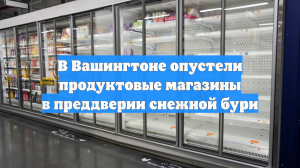 В Вашингтоне опустели продуктовые магазины в преддверии снежной бури