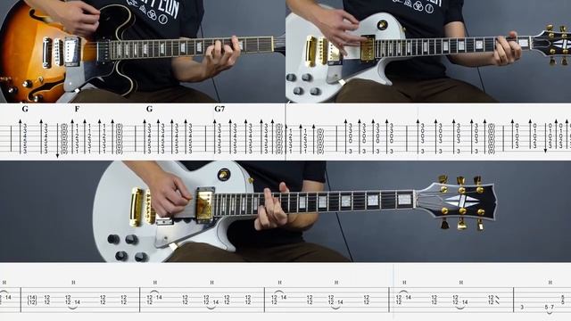 Oasis - Slide Away Cover (Табулатура) Guitar Tutorial TABS смотреть онлайн
