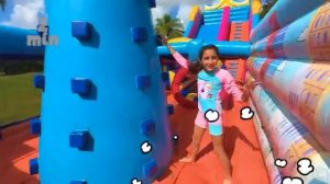 Детский челлендж с Настей и папой [get.gt]