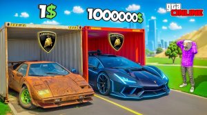 ОТКРЫЛИ ЛАМБО КОНТЕЙНЕРЫ И ВЫБИЛИ ТУРБО-ТАЧКИ! БИТВА ЗА КОНТЕЙНЕРЫ В ГТА 5 ОНЛАЙН