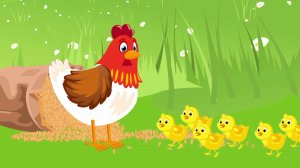 Как говорят домашние животные курица, кошка, барашек - Голоса домашних животных - Зебра в клеточку