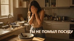 Ты не помыл посуду