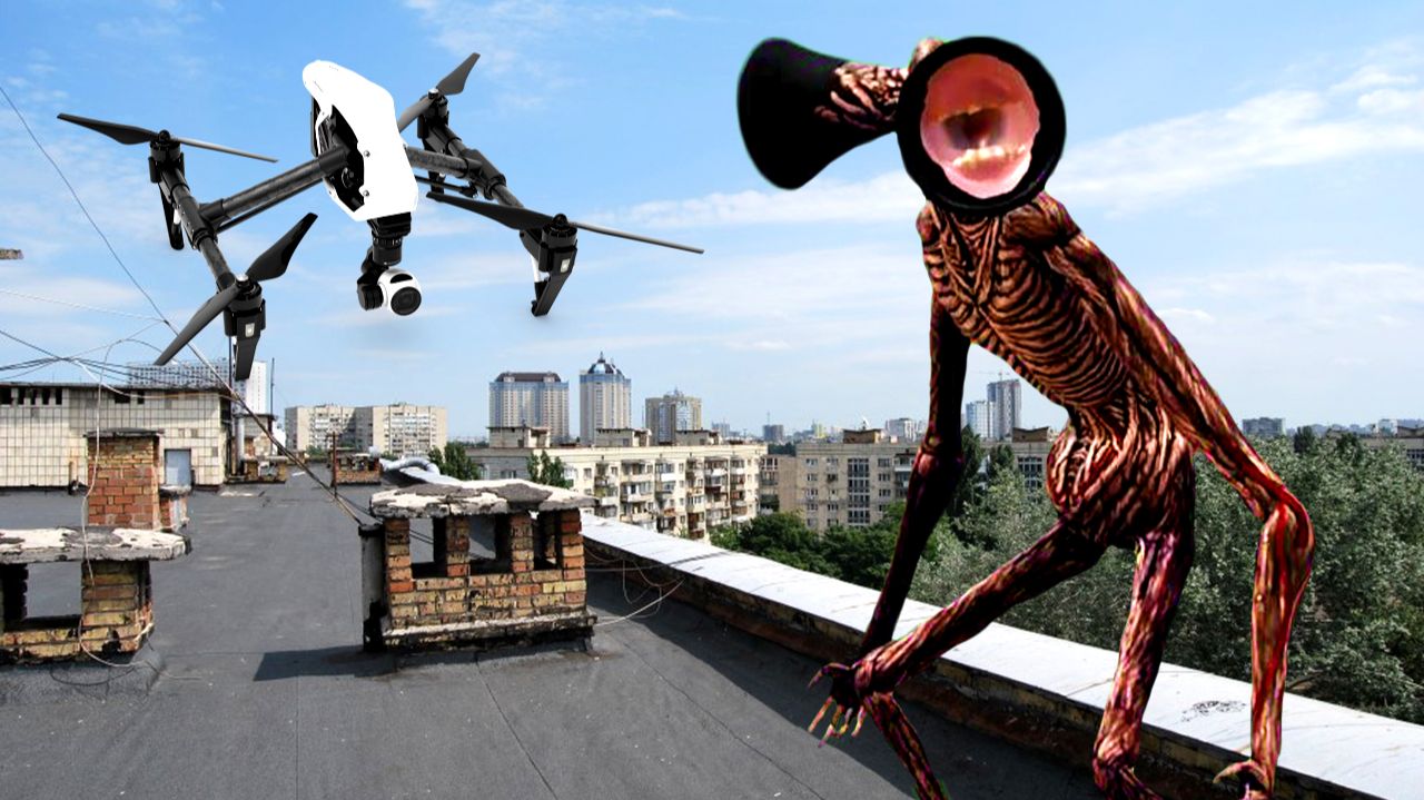 Мой дрон заснял Сиреноголового. Сиреноголовый в реальной жизни смотреть онлайн