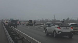 На Кубани на трассе М-4 "Дон" около 20 автомобилей попали в ДТП: кадры.