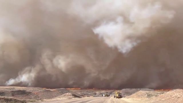 Масштабный травяной пожар в штате Техас (США, 26 февраля 2024). смотреть онлайн