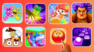 Well Challenge & DemonHunters3 & Jelly Master Mukbang ASMR & Scary Teacher 3D: Stone Age