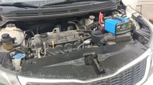 KC-414 Двигатель Kia Rio QB G4FA — работа двигателя