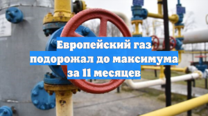 Европейский газ подорожал до максимума за 11 месяцев