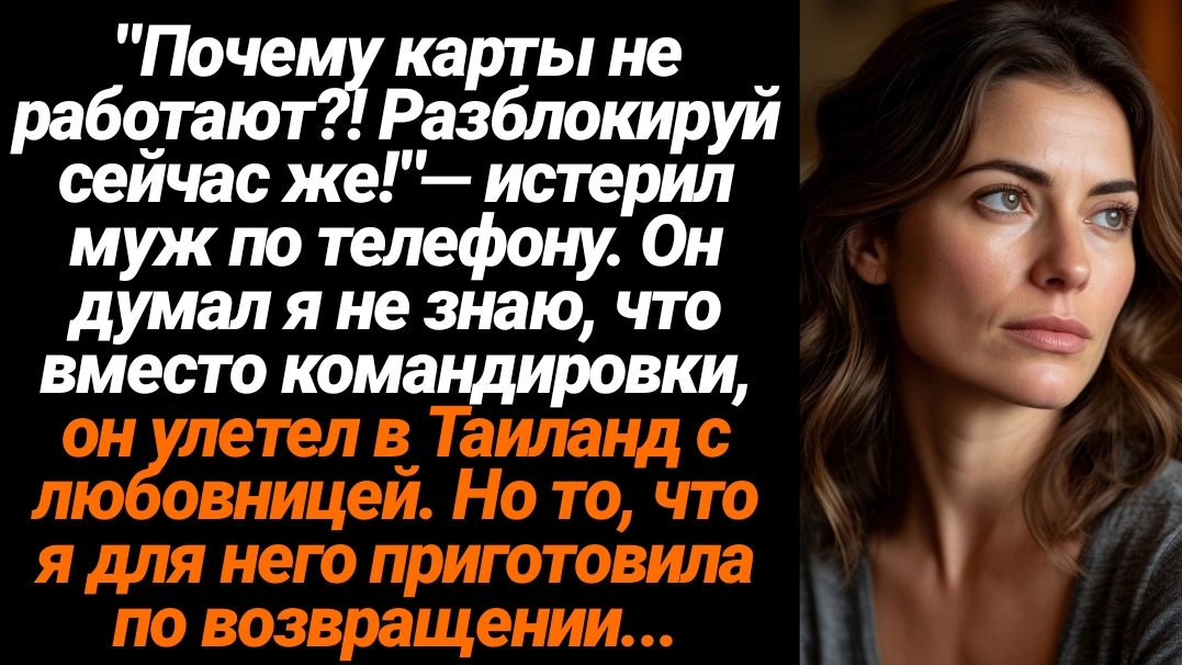 Жизненные Истории/"Почему карты не работают?! Разблокируй сейчас же!"— истерил муж по телефону. Он д смотреть онлайн