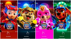 Мультики для Детей Щенячий Патруль Tiles Hop - РАЙДЕР, КРЕПЫШ, СКАЙ, ЗУМА