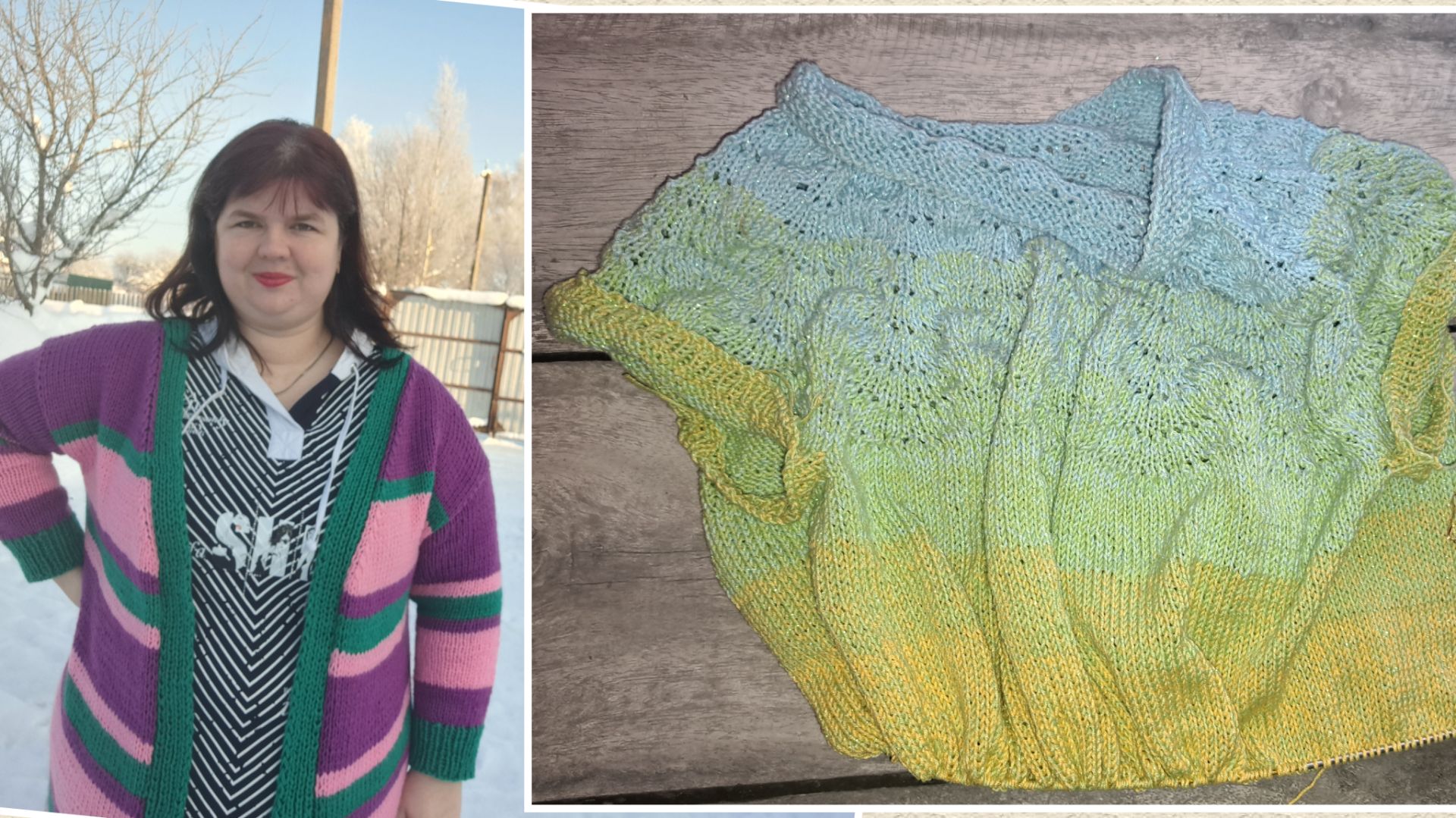 Вязовлог 3/26. Кардиган из детской новинки. Продвижения по платью смотреть онлайн