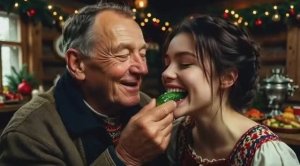 Муж заснул и слава Богу Дед огурчик тянет к роту