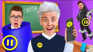 ВЛАД А4 - ПАУЗА Челлендж в ШКОЛЕ !