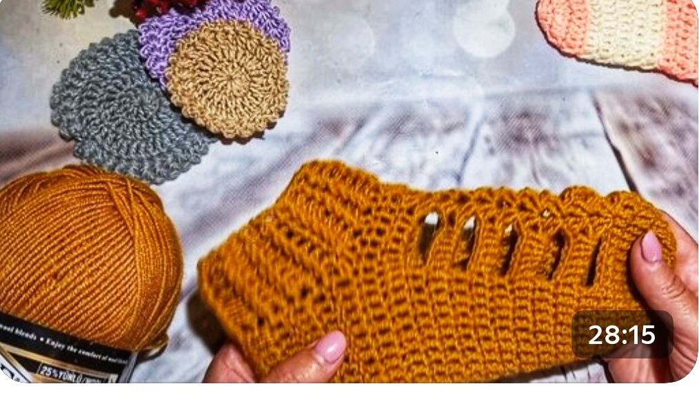 Как связать простые и очень красивые следочки крючком /Легко и просто 💥 смотреть онлайн