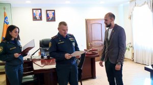 Сотрудник Межгосударственной телерадиокомпании «Мир» Александр Галкин отмечен наградой МЧС России