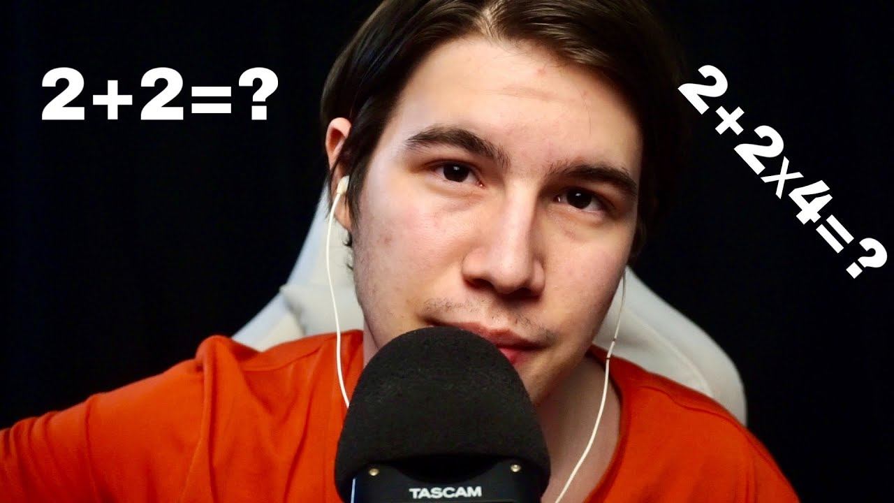 АСМР НО ТВОЯ ЗАДАЧА РЕШИТЬ ЭТИ СЛОЖНЫЕ ПРИМЕРЫ смотреть онлайн