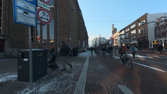 Зимняя прогулка по Утрехту Нидерланды ❄️🏙️ смотреть онлайн