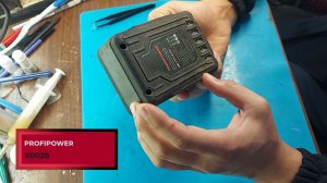 Замена аккумуляторов в блоке для шуруповёрта PROFIPOWER X0026