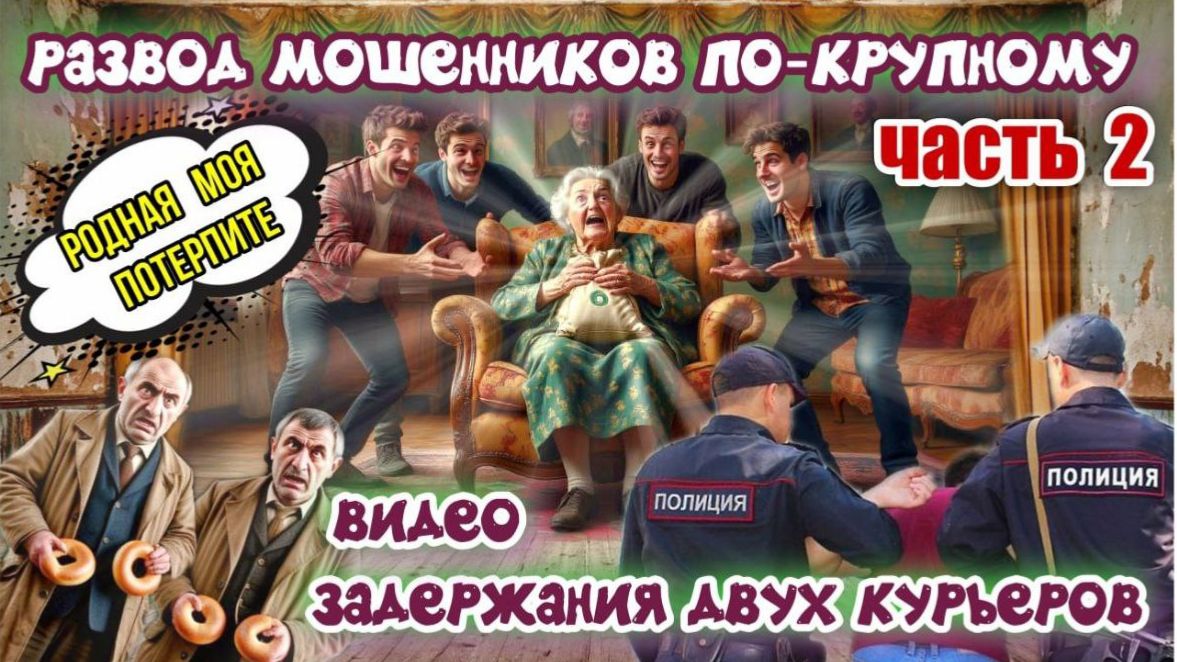 2️⃣ЧАСТЬ 🔥😂 ПЕНСИОНЕРКА ОБМАНУЛА БРИГАДУ МОШЕННИКОВ И ЗАДЕРЖАЛА ДВУХ КУРЬЕРОВ смотреть онлайн