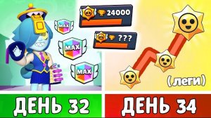 ПОЛУЧИЛ ЛЕГЕНДАРКУ ЗА КУБКИ 😱 | 100 ДНЕЙ В БРАВЛ СТАРС (32–34)