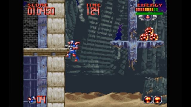 Super Nintendo (Snes) 16-bit Super Turrican 2 Stage 1-2 Прохождение смотреть онлайн