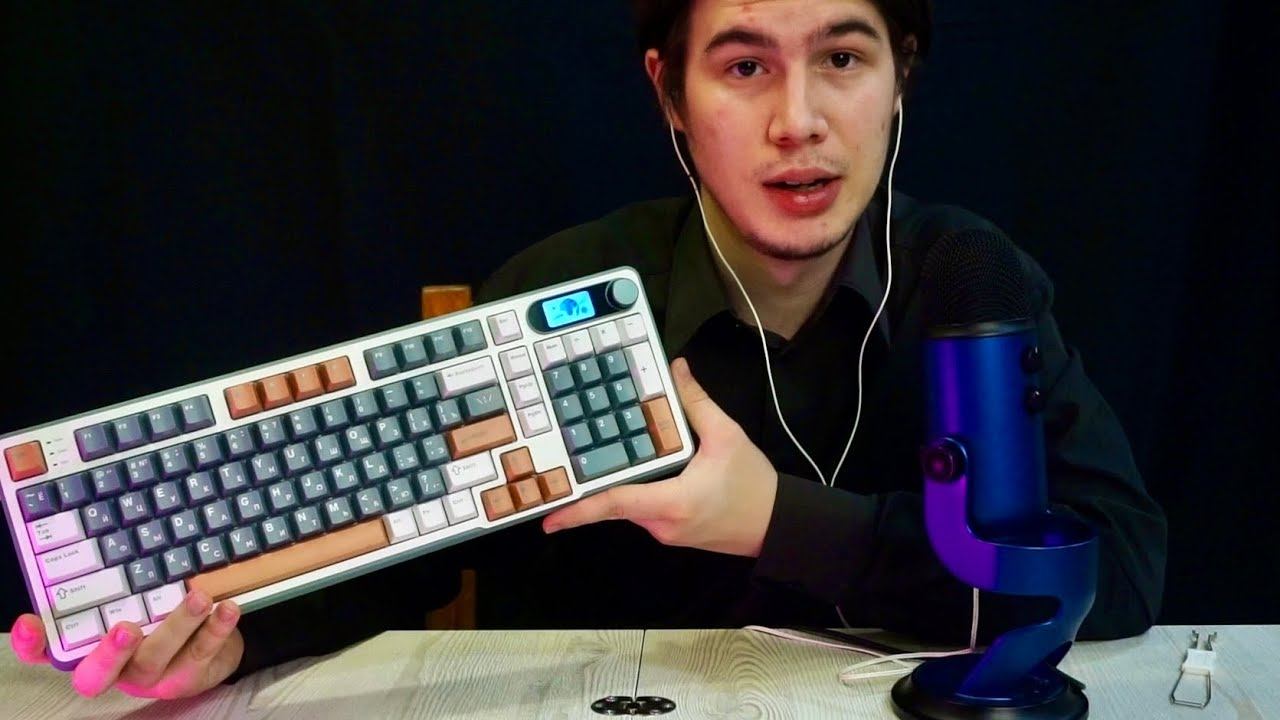 АСМР ТЕСТ КЛАВИАТУРЫ RK ROYAL KLUDGE S98 | ЗВУКИ КЛАВИАТУРЫ смотреть онлайн