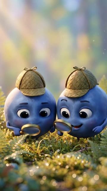 Черника 3 дня как новая🔵 #ягода #черника #suno #veo3 #nanabanana #музыка #мультик #песенки #мультик