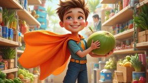 Испанская детская скороговорка,(El que poco coco come, poco coco compra;) про супер героя